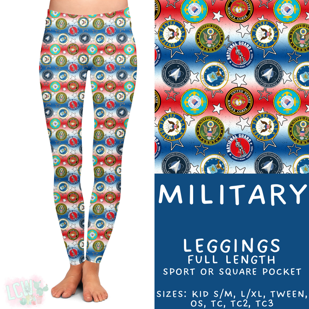 Batch #414 - Military 2 Collection - Closes 9/17 - ETA early Nov - Military Full Length Leggings