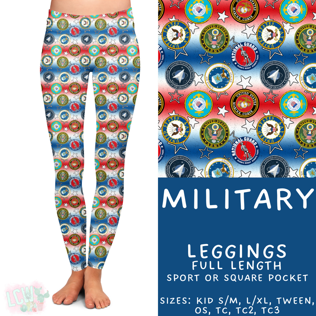 Batch #414 - Military 2 Collection - Closes 9/17 - ETA early Nov - Military Full Length Leggings