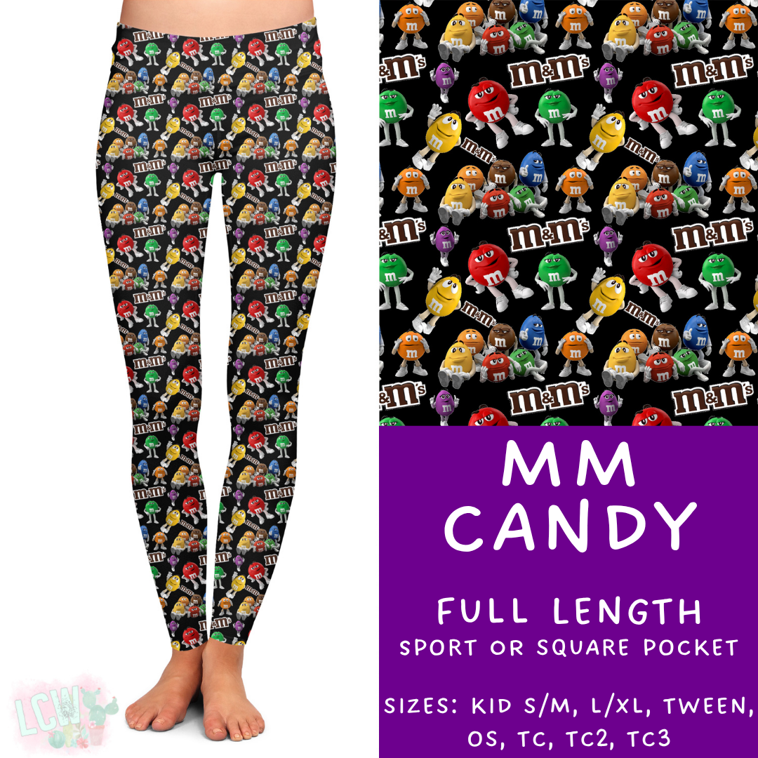 Ready to Ship - MM Candy Full Length Leggings - Sport Pocket TC2