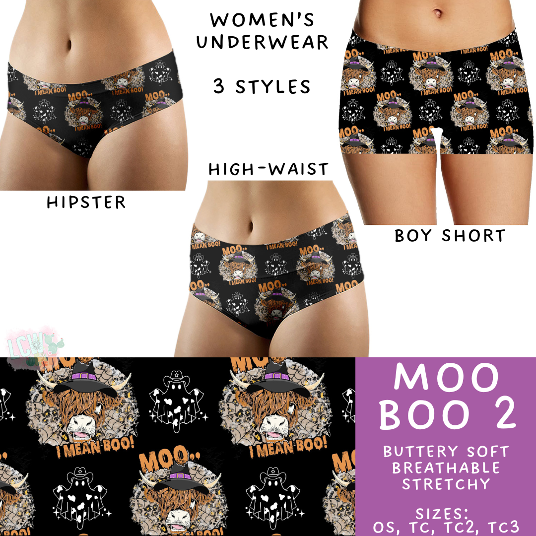 Ready To Ship - Moo Boo 2 Women's Underwear - Boy Short OS & TC2