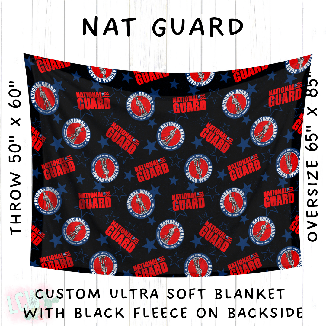 Batch #414 - Military 2 Collection - Closes 9/17 - ETA early Nov - Nat Guard Blanket