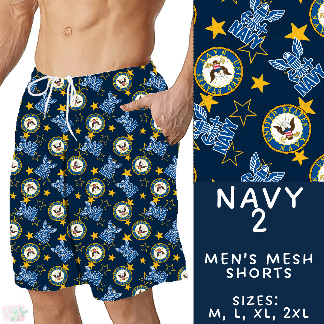 Batch #414 - Military 2 Collection - Closes 9/17 - ETA early Nov - Navy 2 Men's Shorts