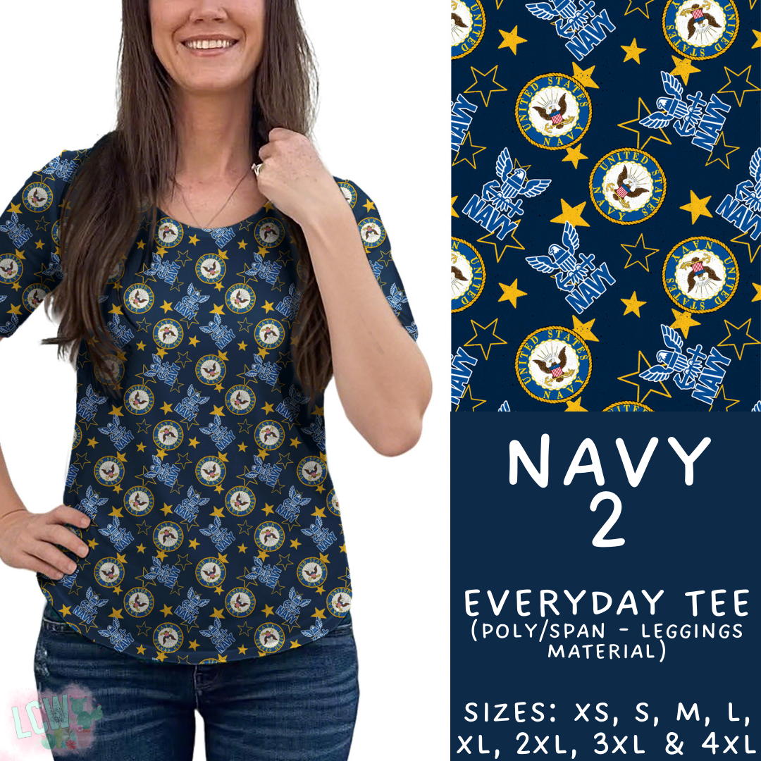 Batch #414 - Military 2 Collection - Closes 9/17 - ETA early Nov - Navy 2 Everyday Tee