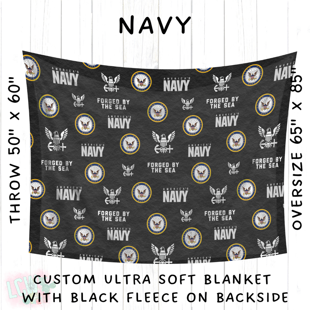 Batch #414 - Military 2 Collection - Closes 9/17 - ETA early Nov - Navy Blanket