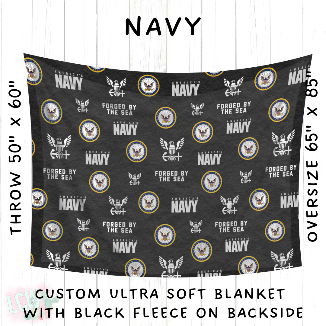 Batch #414 - Military 2 Collection - Closes 9/17 - ETA early Nov - Navy Blanket