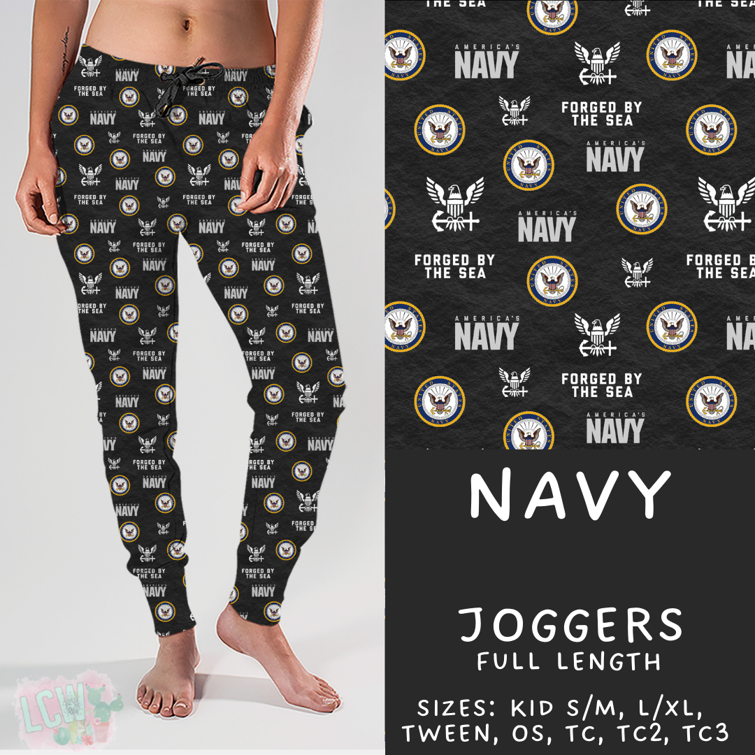 Batch #414 - Military 2 Collection - Closes 9/17 - ETA early Nov - Navy Joggers
