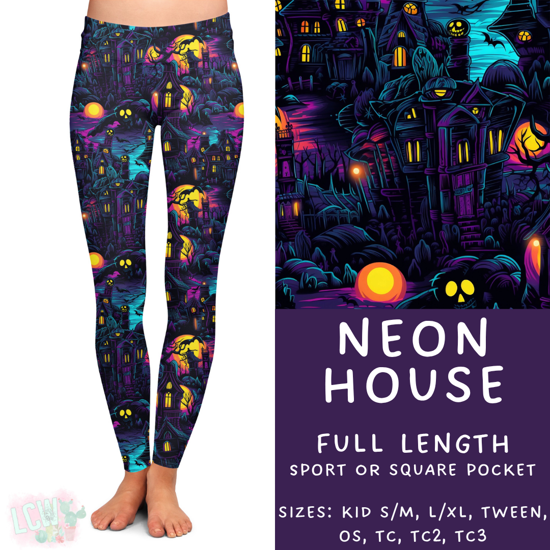 In Production - Batch #384 - Neon House Full Length Leggings - Sport Pocket OS