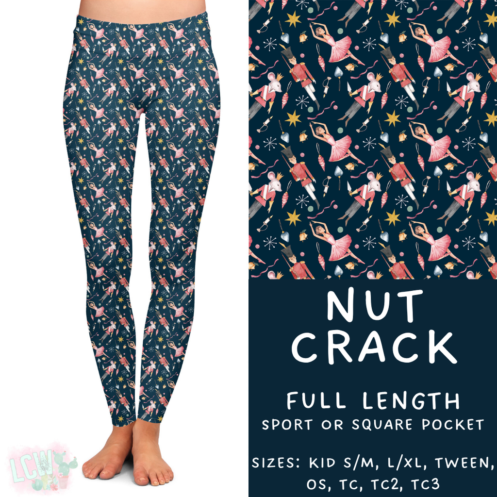 Ready to Ship - Nut Crack Full Length Leggings - Sport Pocket TC