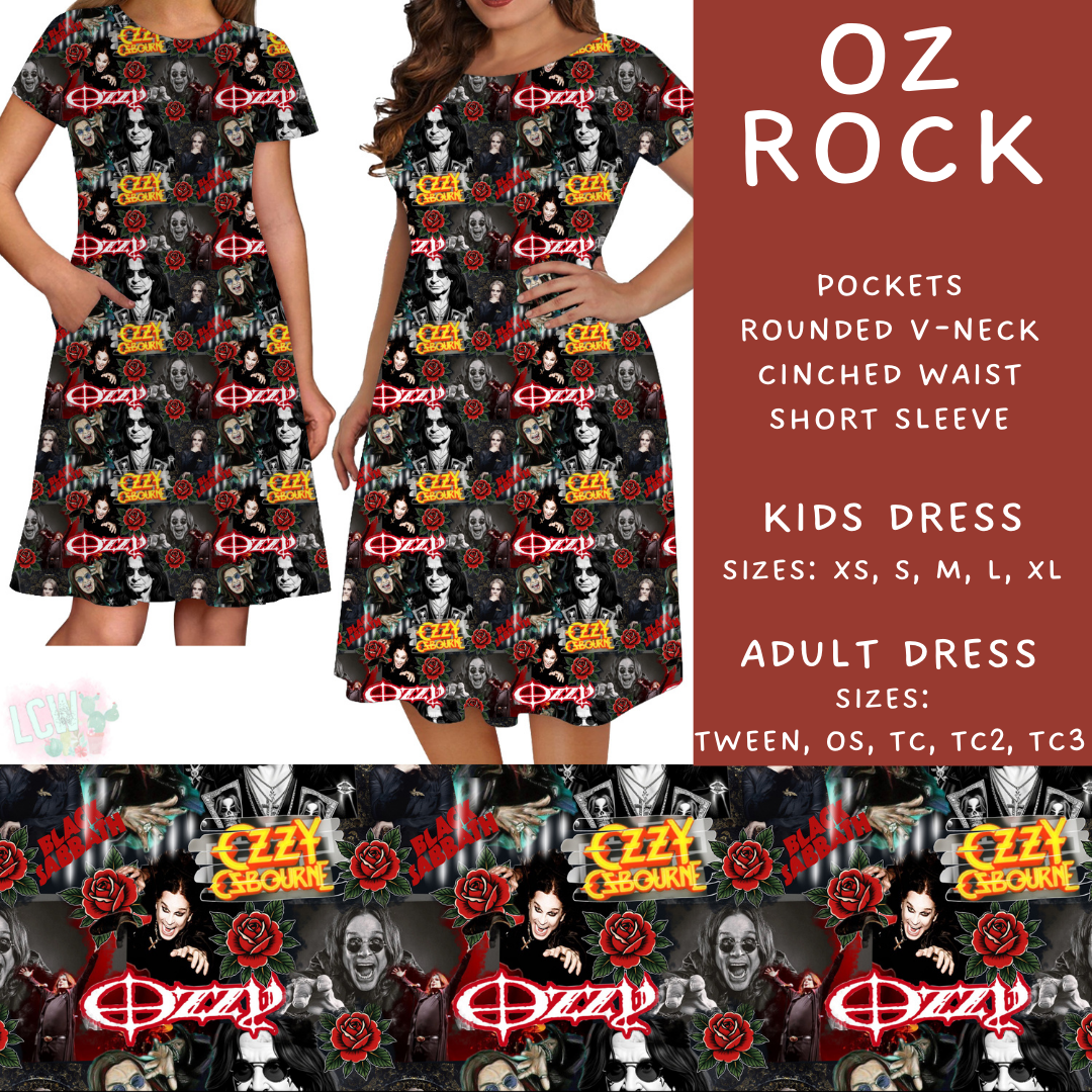 Batch #411 - July Request Run - Closes 9/11 - ETA late October - Oz Rock Womens & Girls Dresses