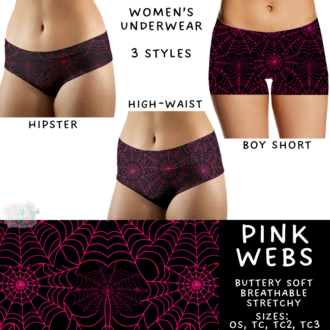 Ready To Ship - Pink Webs Women's Underwear - Hipster OS & TC