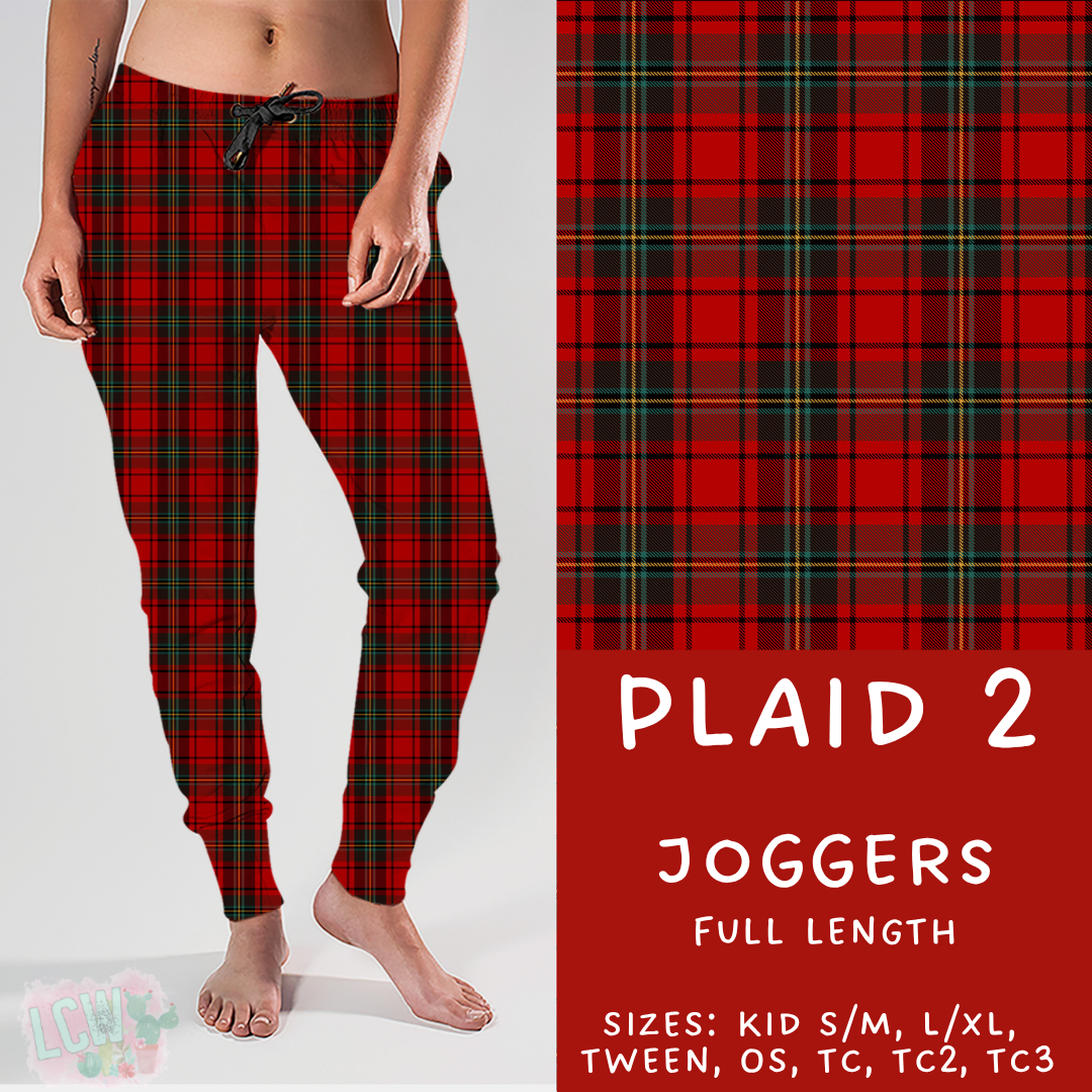 Ready To Ship - Plaid 2 Joggers - TC