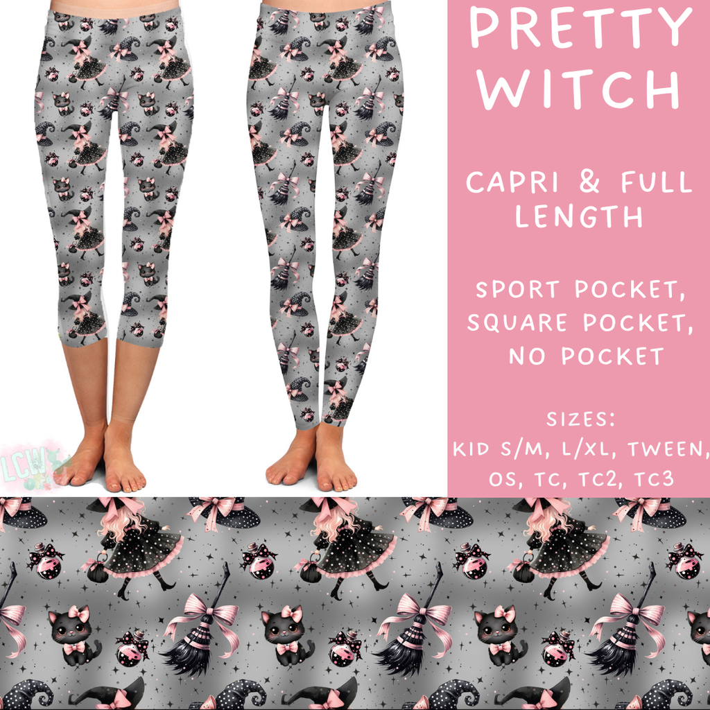 In Production - Batch #380 - Pretty Witch Capri Length Leggings - Square Pocket TC