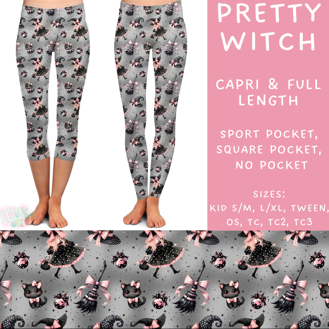 In Production - Batch #380 - Pretty Witch Capri Length Leggings - Square Pocket TC