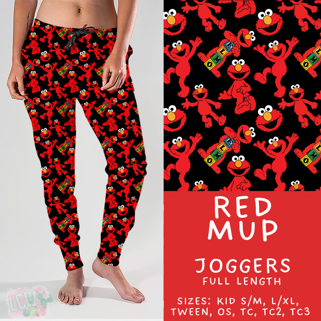 Batch #411 - July Request Run - Closes 9/11 - ETA late October - Red Mup Joggers