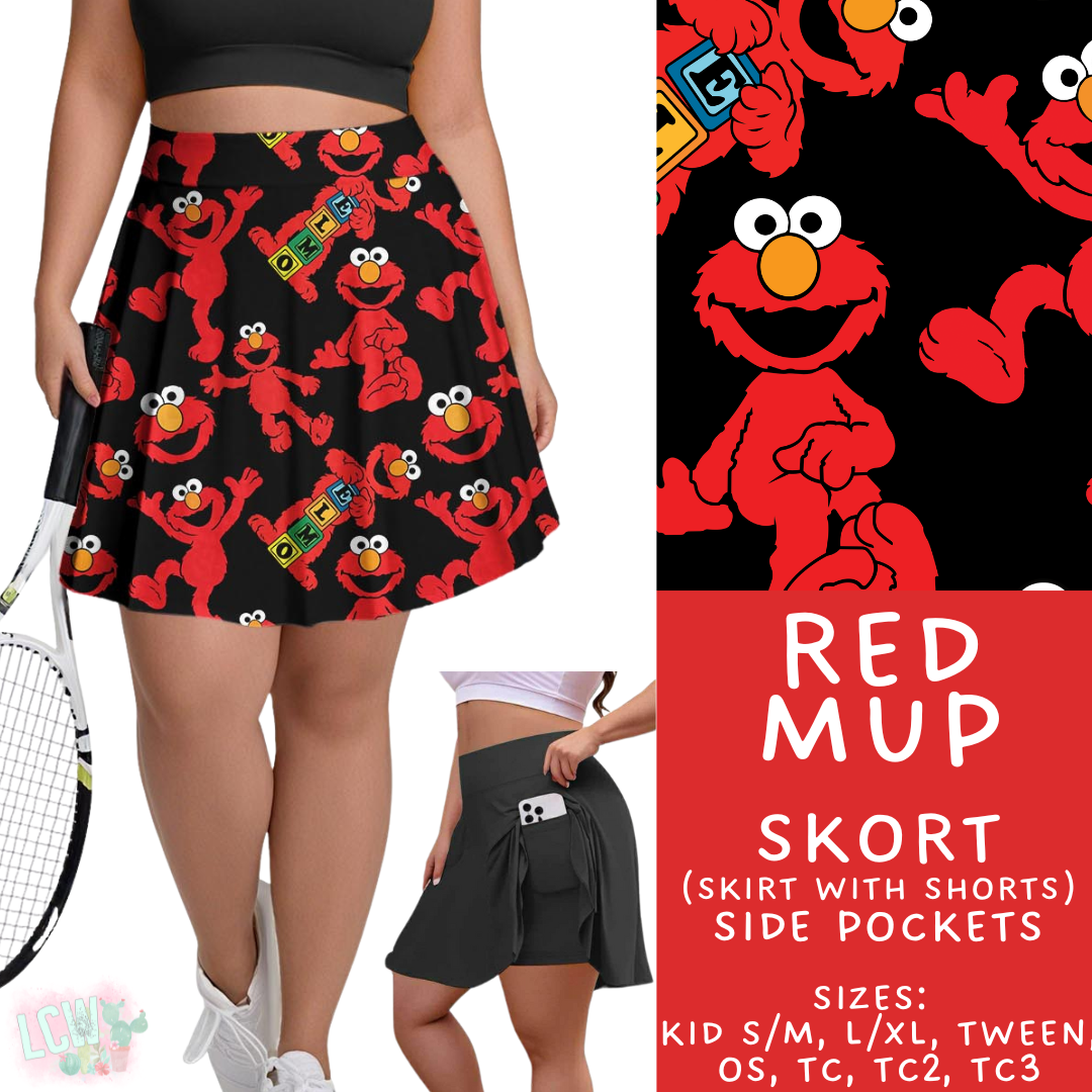 Batch #411 - July Request Run - Closes 9/11 - ETA late October - Red Mup Skort