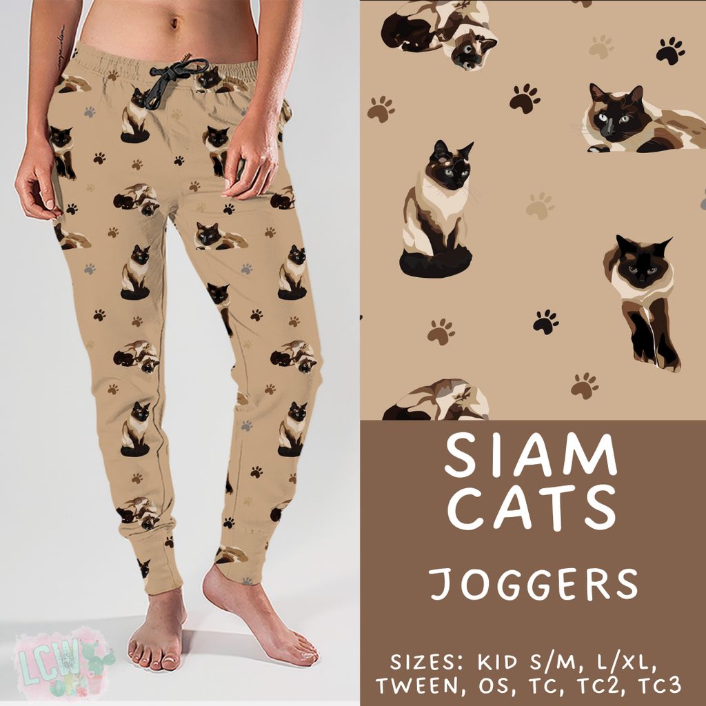Batch #411 - July Request Run - Closes 9/11 - ETA late October - Siam Cats Joggers