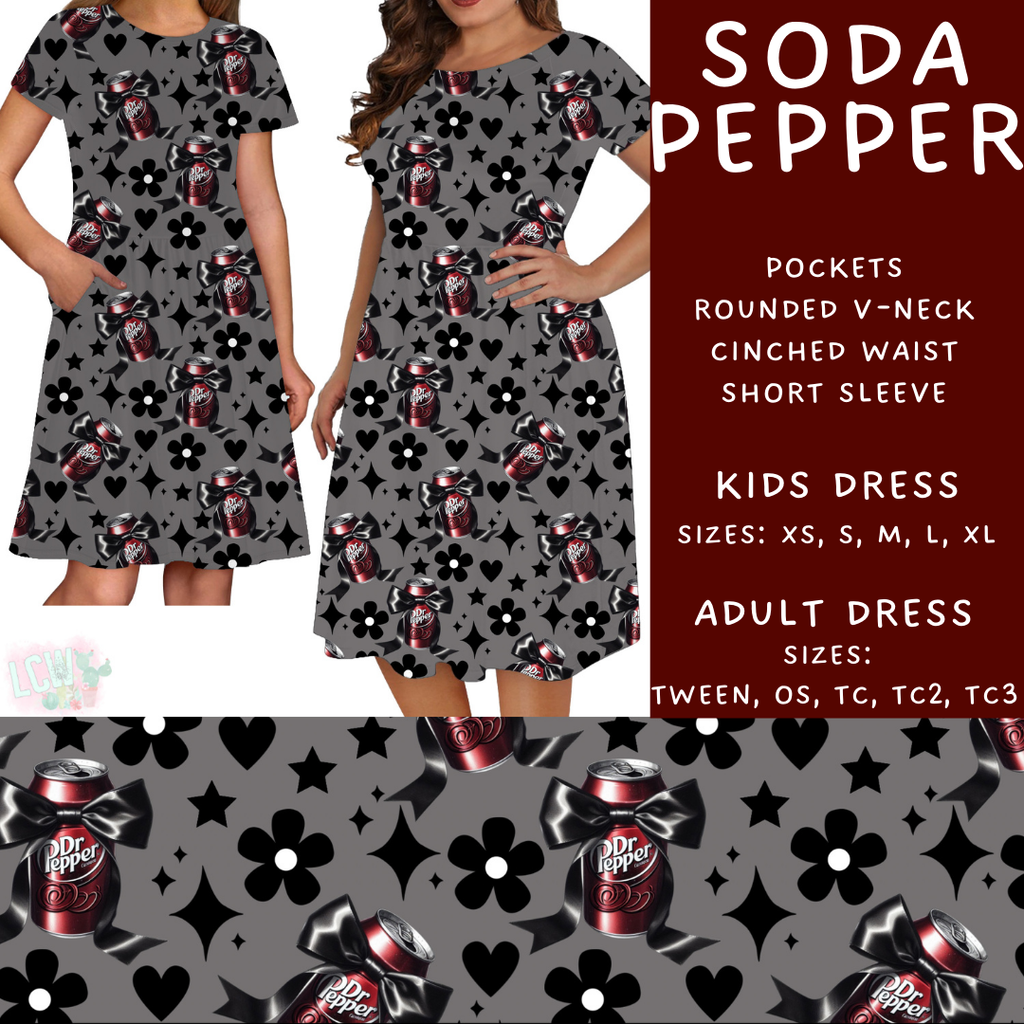 Batch #411 - July Request Run - Closes 9/11 - ETA late October - Soda Pepper Womens & Girls Dresses