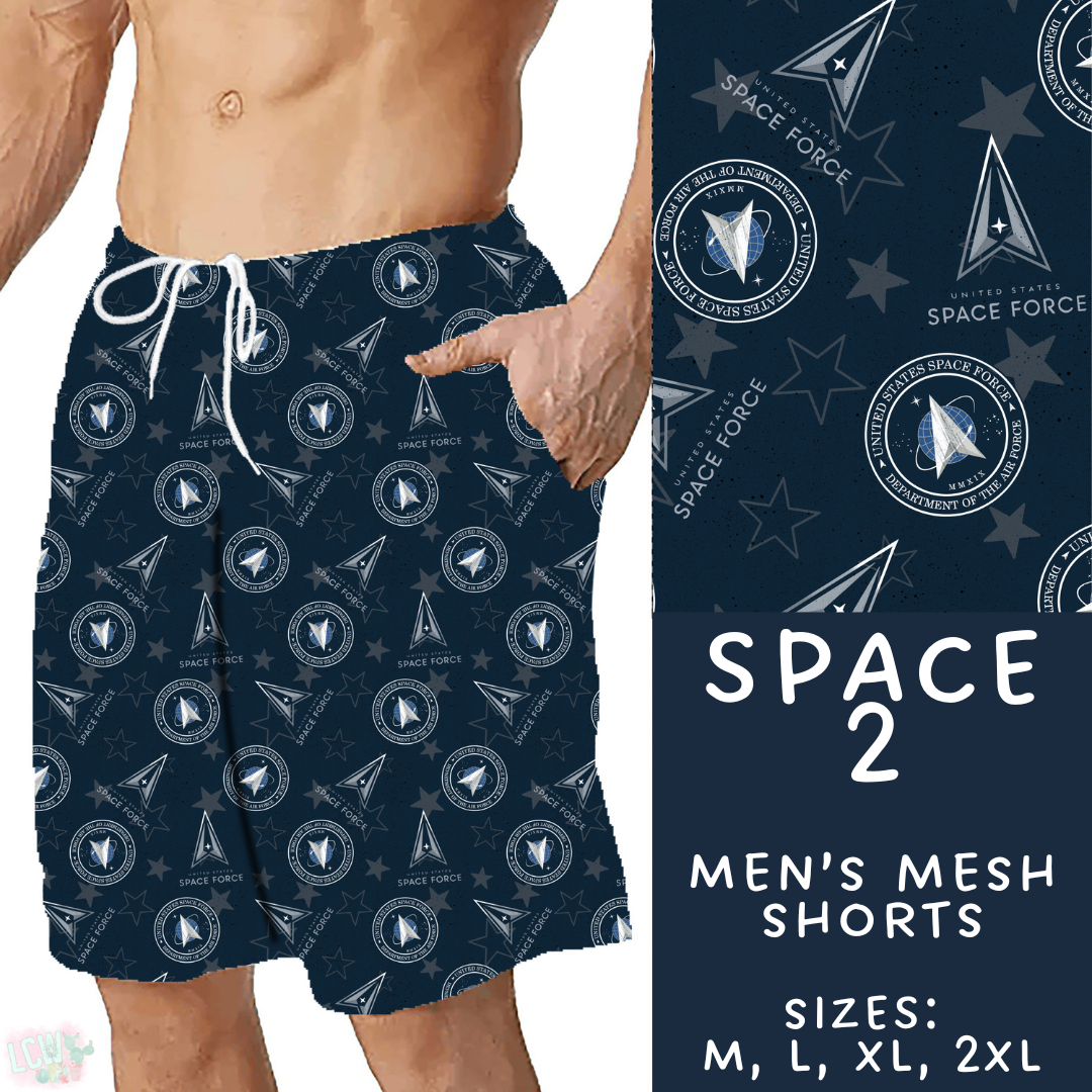 Batch #414 - Military 2 Collection - Closes 9/17 - ETA early Nov - Space 2 Men's Shorts