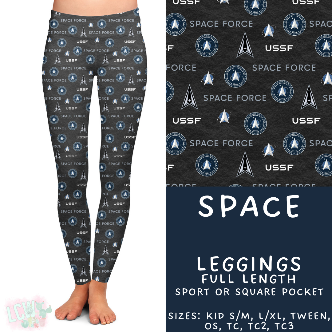 Batch #414 - Military 2 Collection - Closes 9/17 - ETA early Nov - Space Full Length Leggings