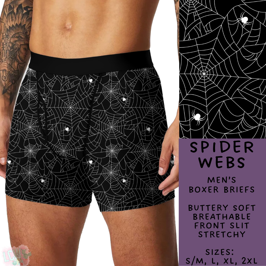 Ready To Ship - Spider Webs Men's Boxer Briefs - XL
