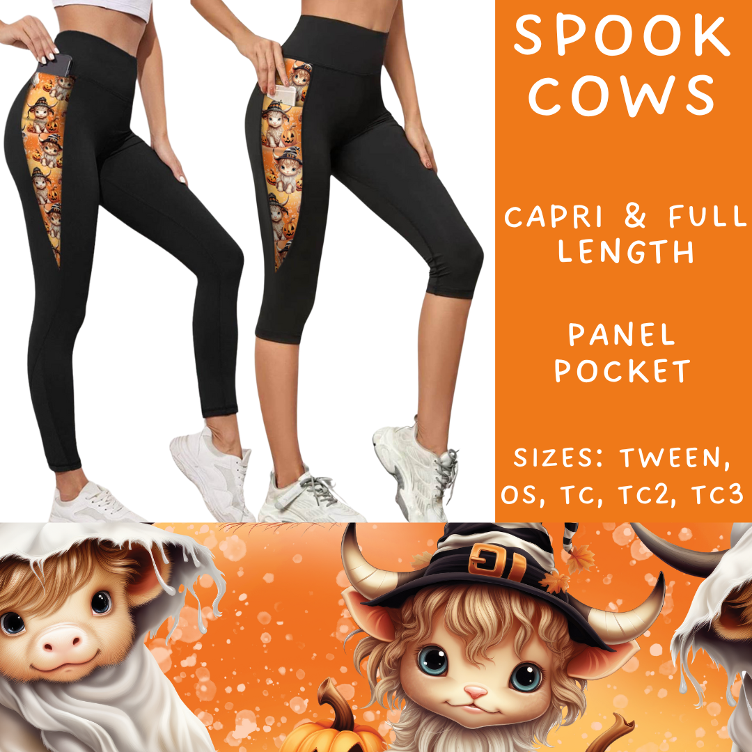 Ready To Ship - Spook Cows Pocket Full Length Legging - TC & TC2