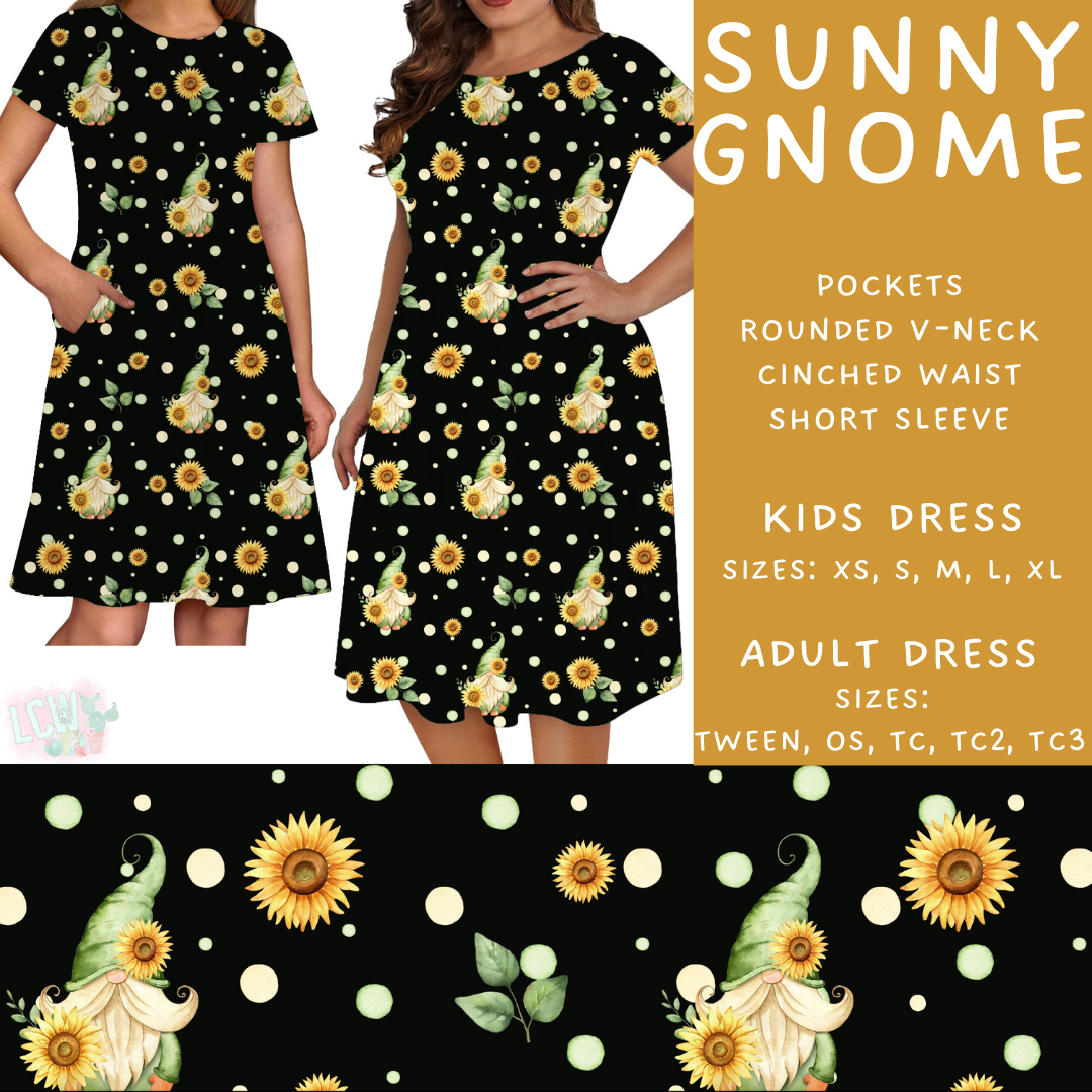 Batch #411 - July Request Run - Closes 9/11 - ETA late October - Sunny Gnome Womens & Girls Dresses