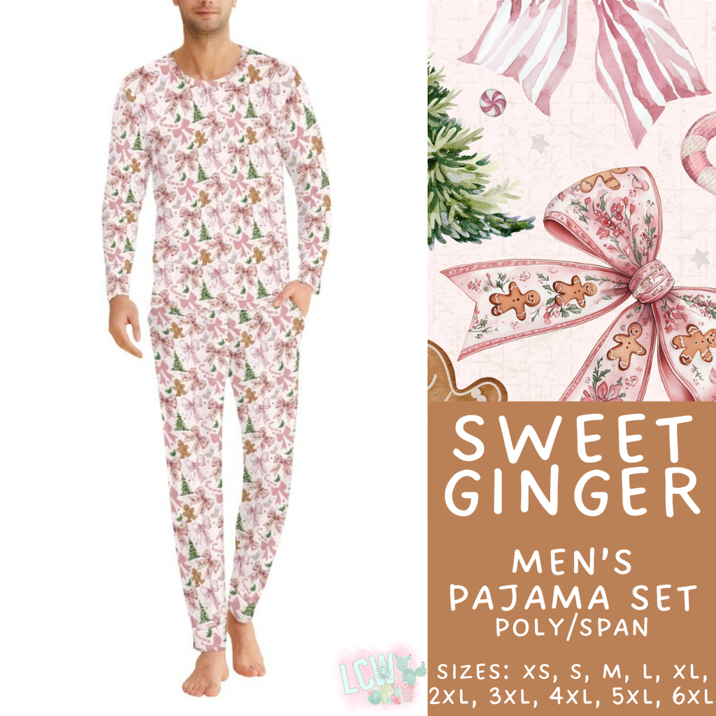 Batch #412 - Christmas Family Pajamas 2 - Closes 9/12 - ETA late October - Sweet Ginger Men's Pajama Set