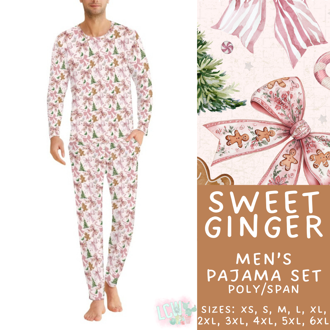 Batch #412 - Christmas Family Pajamas 2 - Closes 9/12 - ETA late October - Sweet Ginger Men's Pajama Set