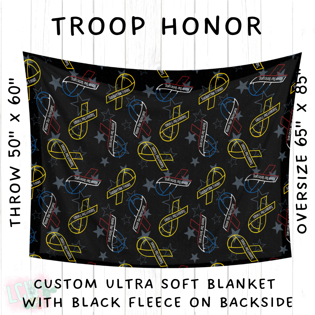 Batch #414 - Military 2 Collection - Closes 9/17 - ETA early Nov - Troop Honor Blanket