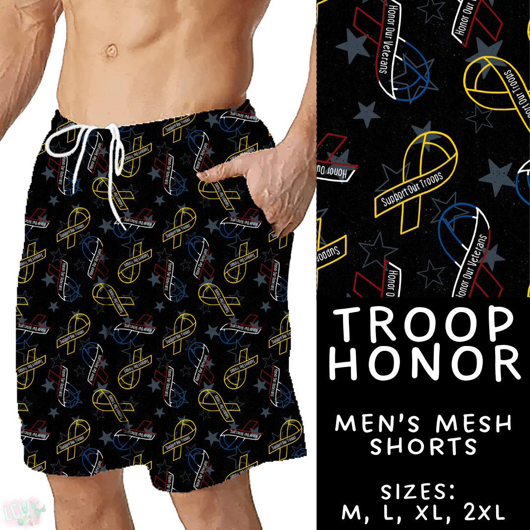 Batch #414 - Military 2 Collection - Closes 9/17 - ETA early Nov - Troop Honor Men's Shorts
