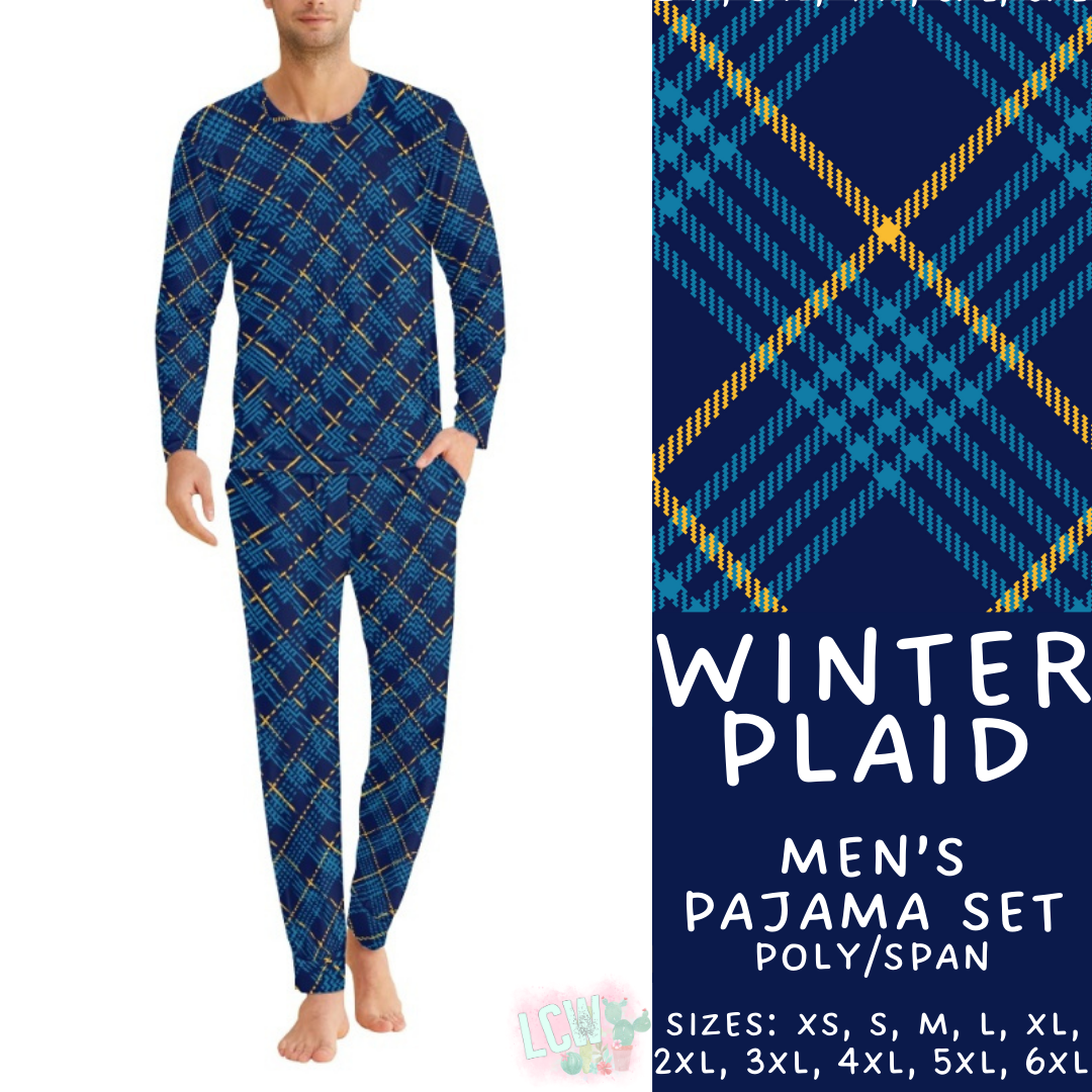 Batch #412 - Christmas Family Pajamas 2 - Closes 9/12 - ETA late October - Winter Plaid Men's Pajama Set