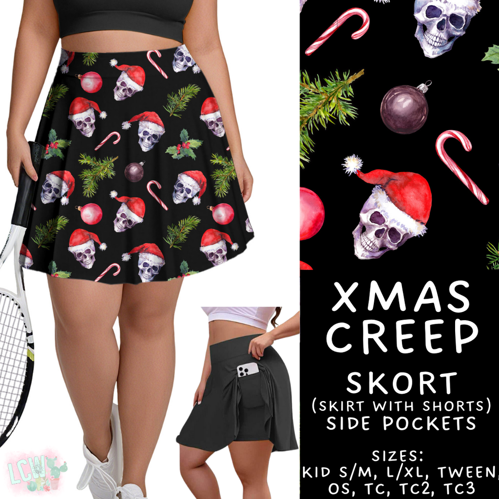 Batch #413 - Merry Creepmas 2 - Closes 9/15 - ETA early November - Xmas Creep Skort
