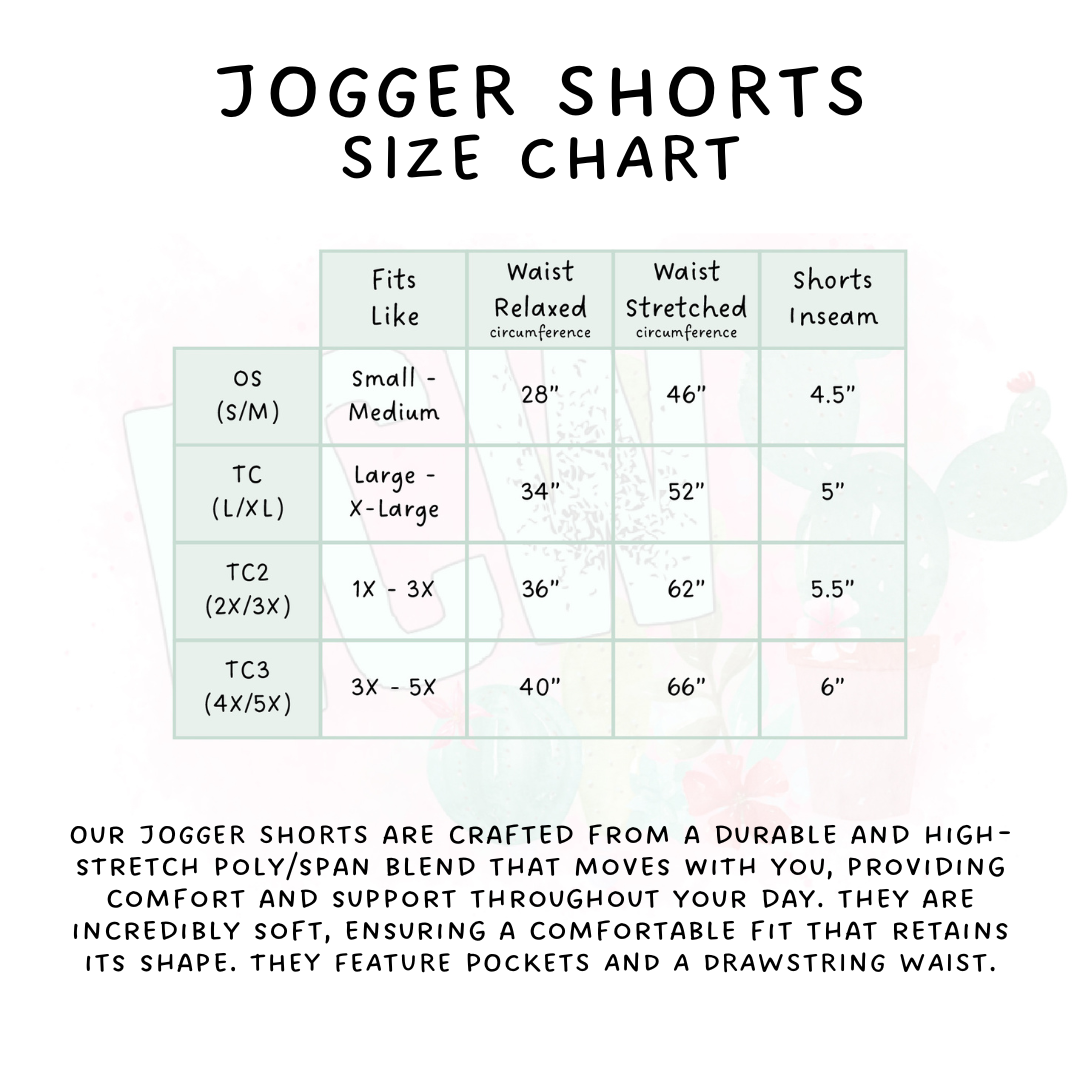 Ready to Ship - Book Cat Jogger Shorts - TC