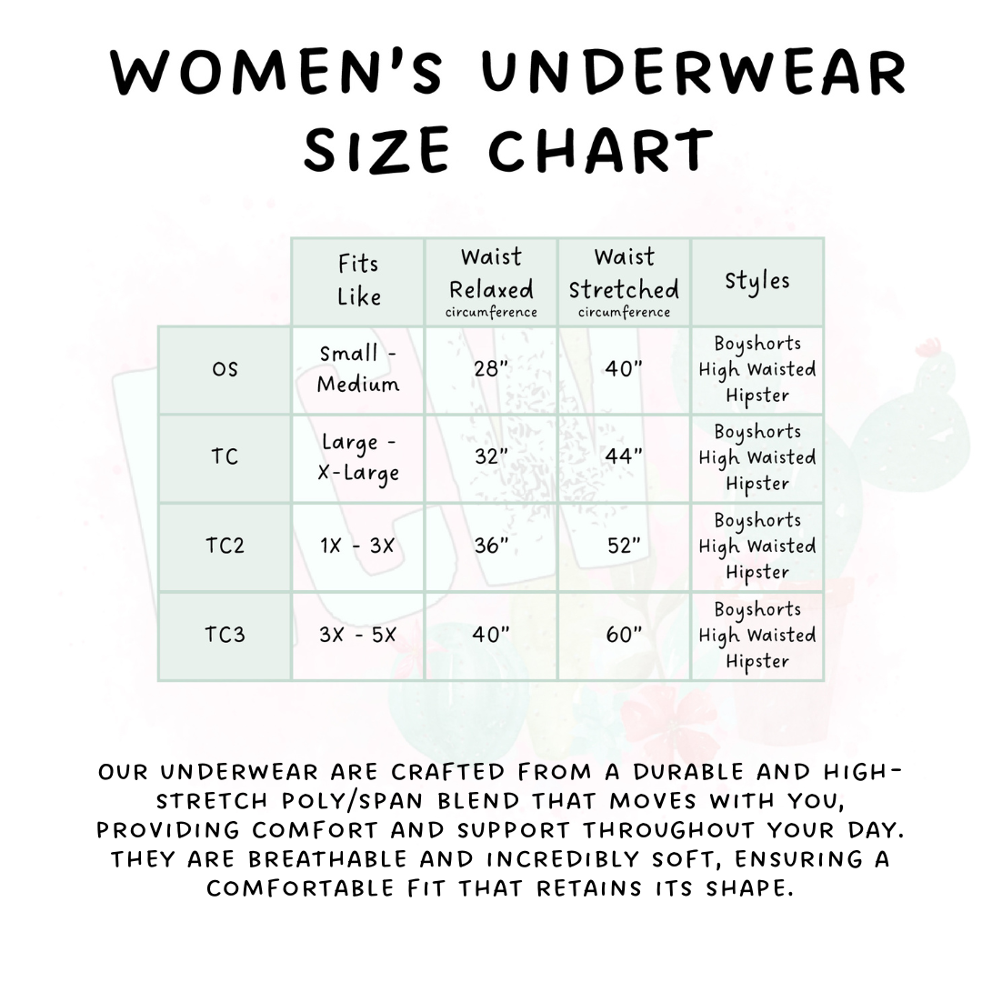 Ready To Ship - Amuck Women's Underwear - Boy Short TC & Hipster TC2